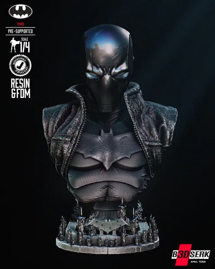 STL - Busto de Red Hood 2 render 2