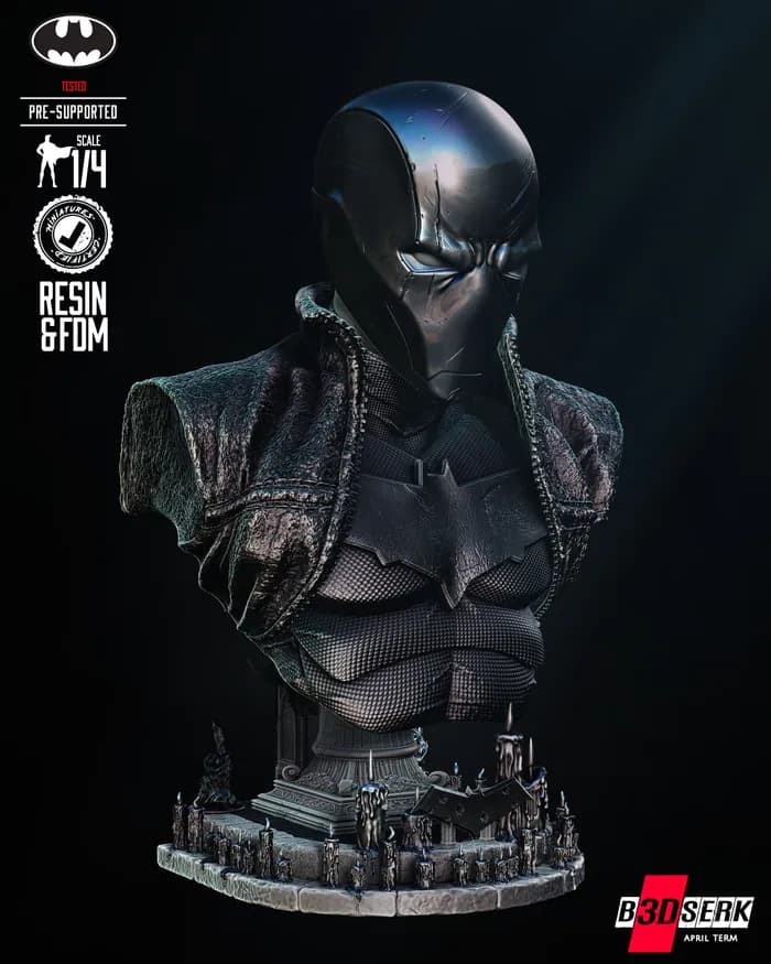 STL - Busto de Red Hood 2 render 3