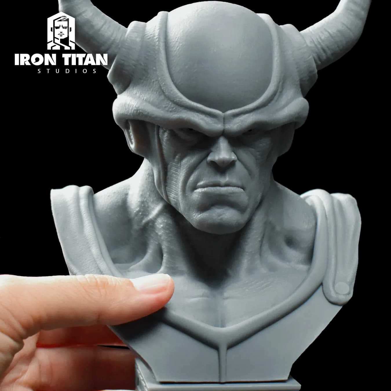STL - Busto de Rey Helado render 3