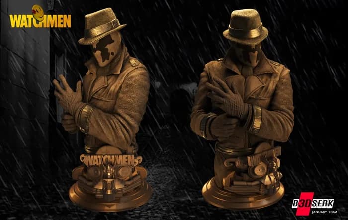 STL - Busto de Rorschach de Watchmen