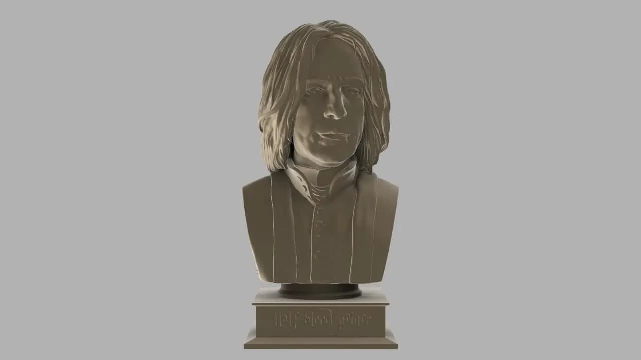 STL - Busto de Severus Snape render 2