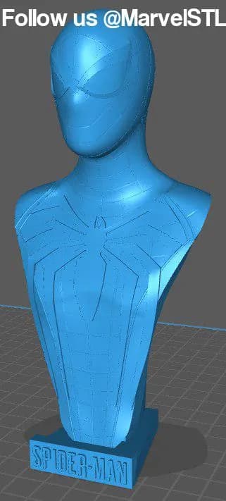 STL - Busto de Spider Man estilo PS4