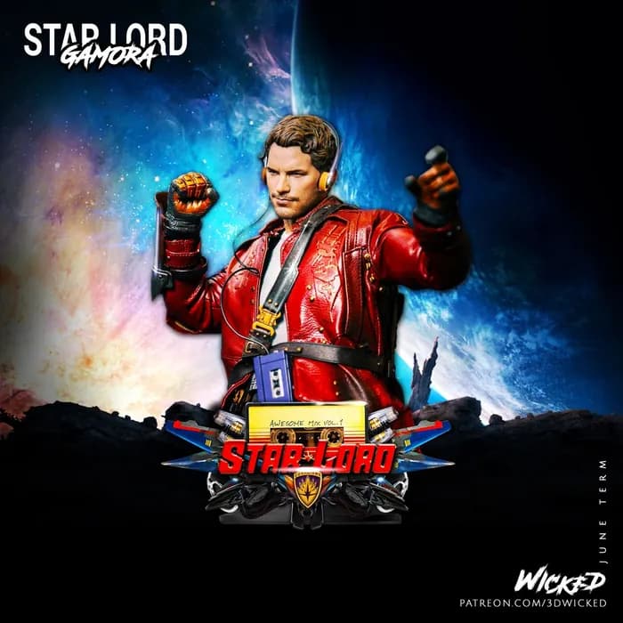 STL - Busto de Star Lord