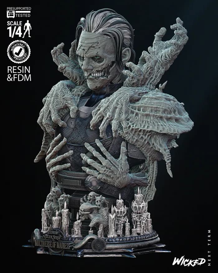 STL - Busto de Strange de Wicked render 3