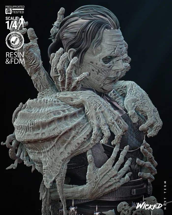STL - Busto de Strange de Wicked render 4