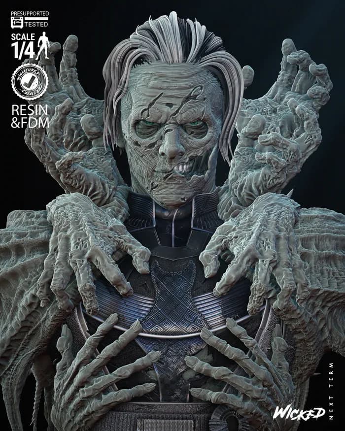 STL - Busto de Strange de Wicked render 5