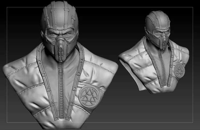 STL - Busto de Sub Zero