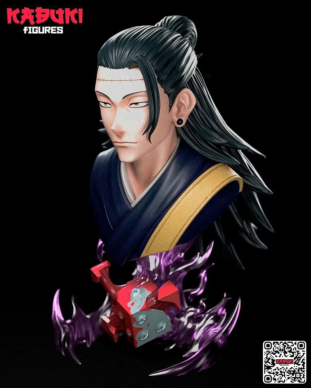 STL - Busto de Suguru Geto render 3