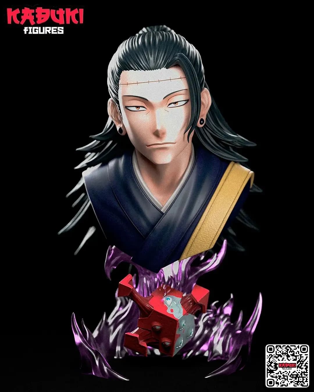 STL - Busto de Suguru Geto render 4