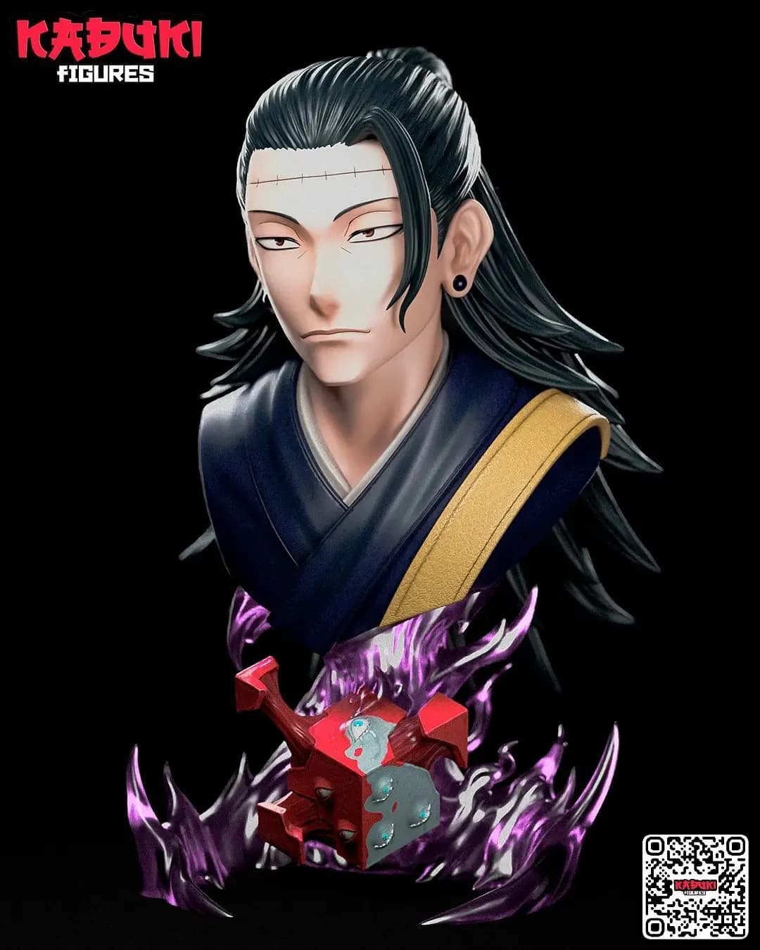 STL - Busto de Suguru Geto render 5