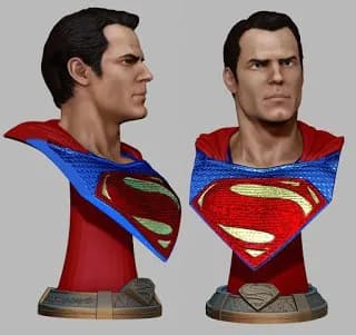 STL - Busto de Superman Henry Cavill