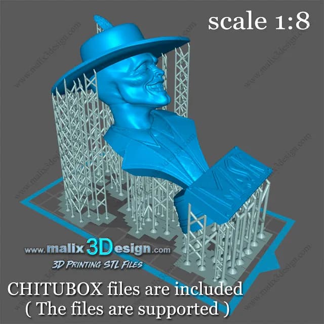 STL - Busto de "The Mask" render 4