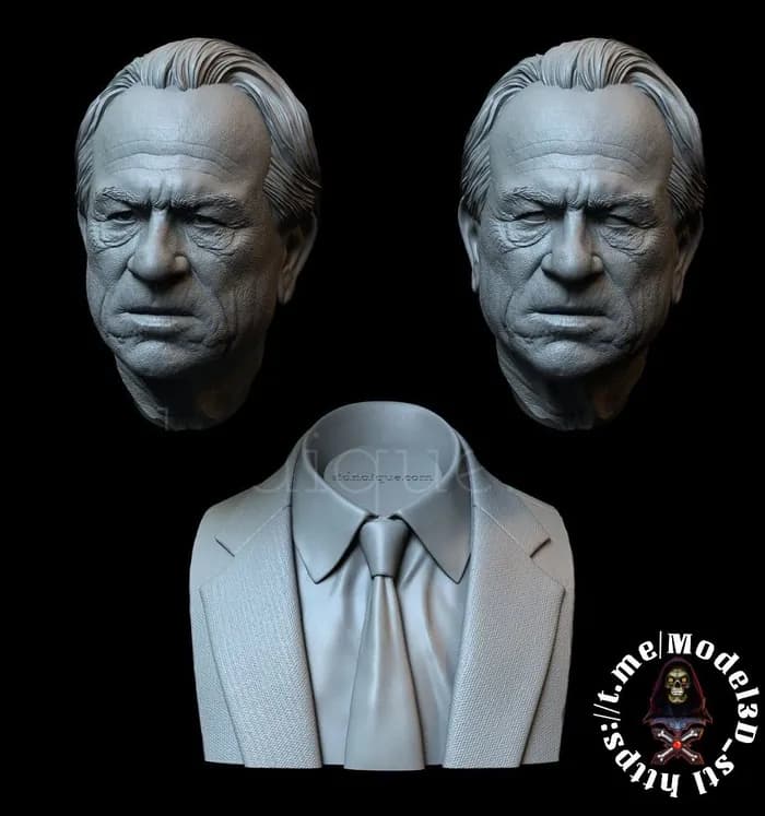 STL - Busto de Tommy Lee Jones
