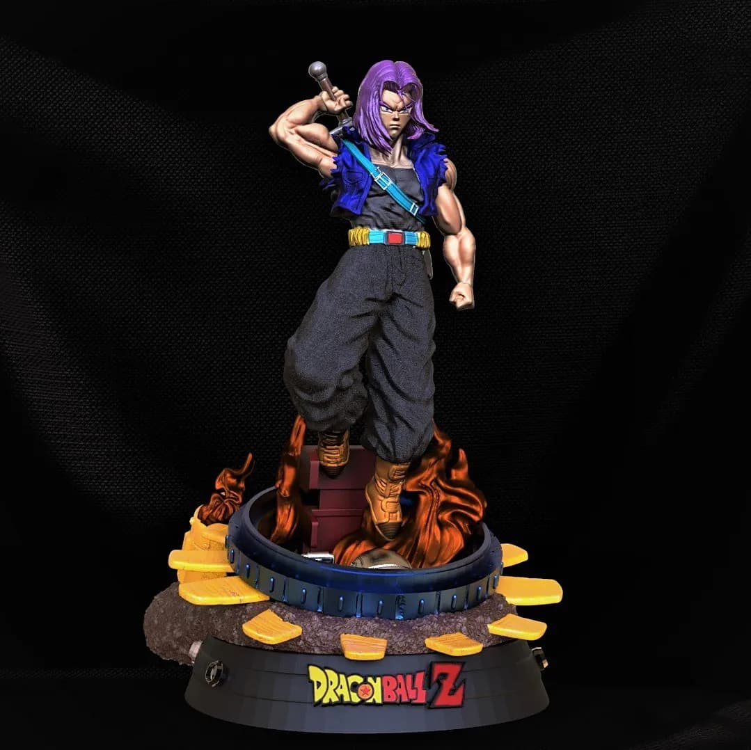 STL - Busto de Trunks Super Saiyan render 2