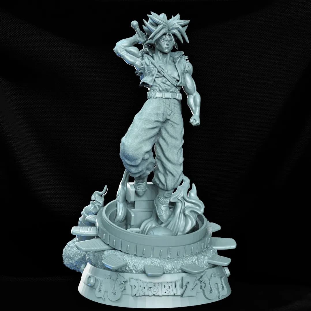 STL - Busto de Trunks Super Saiyan render 5