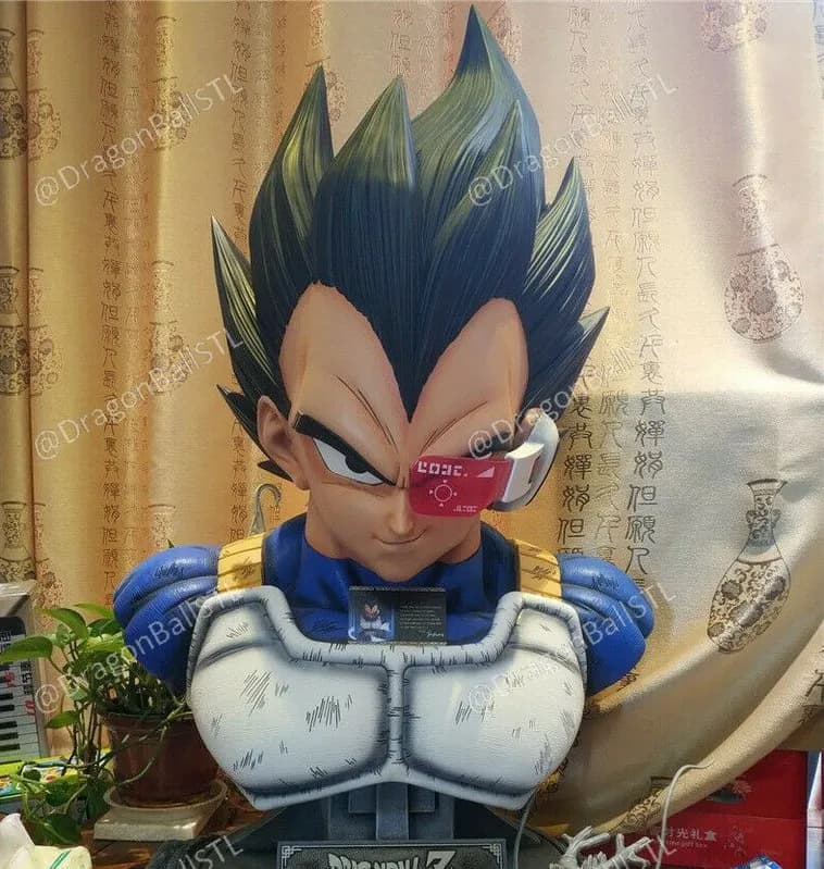 STL - Busto de Vegeta de Dragon Ball Z