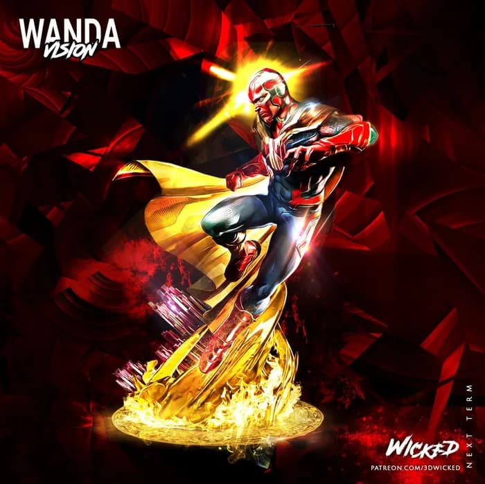 STL - Busto De Visión De WandaVision