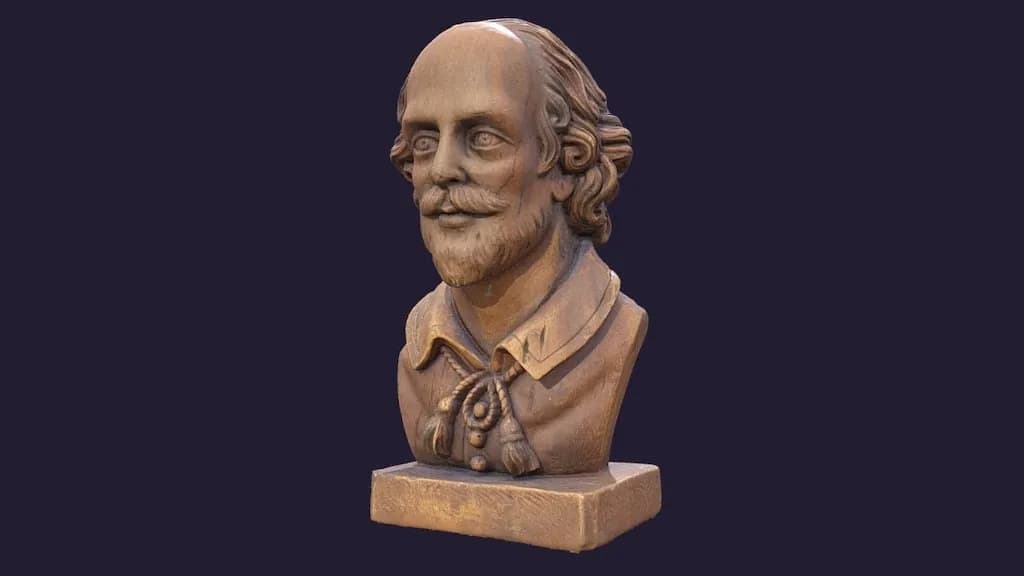 STL - Busto de William Shakespeare