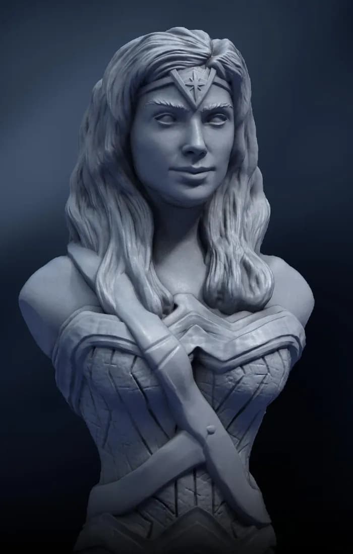 STL - Busto de Wonder Woman