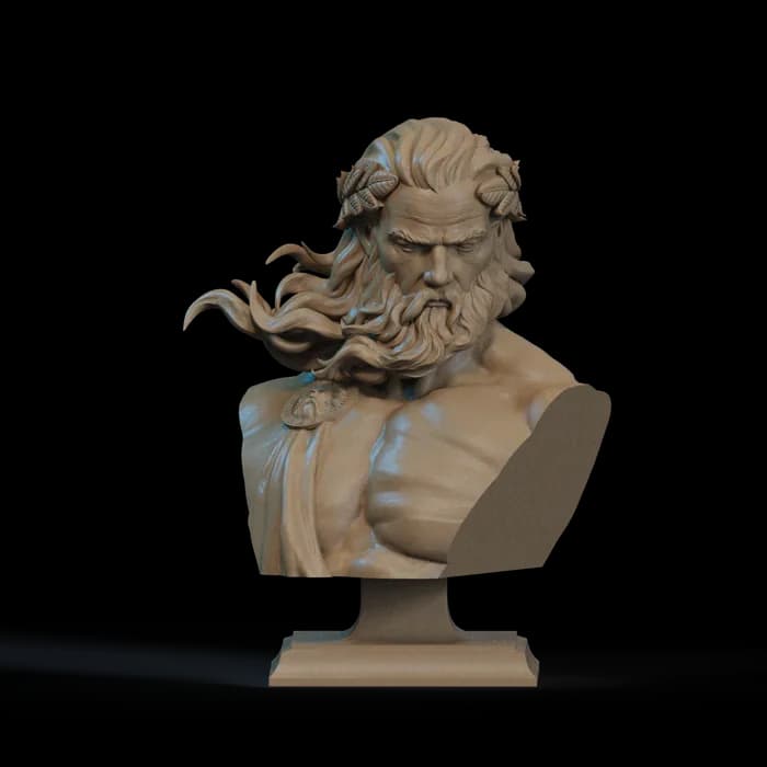 STL - Busto de Zeus