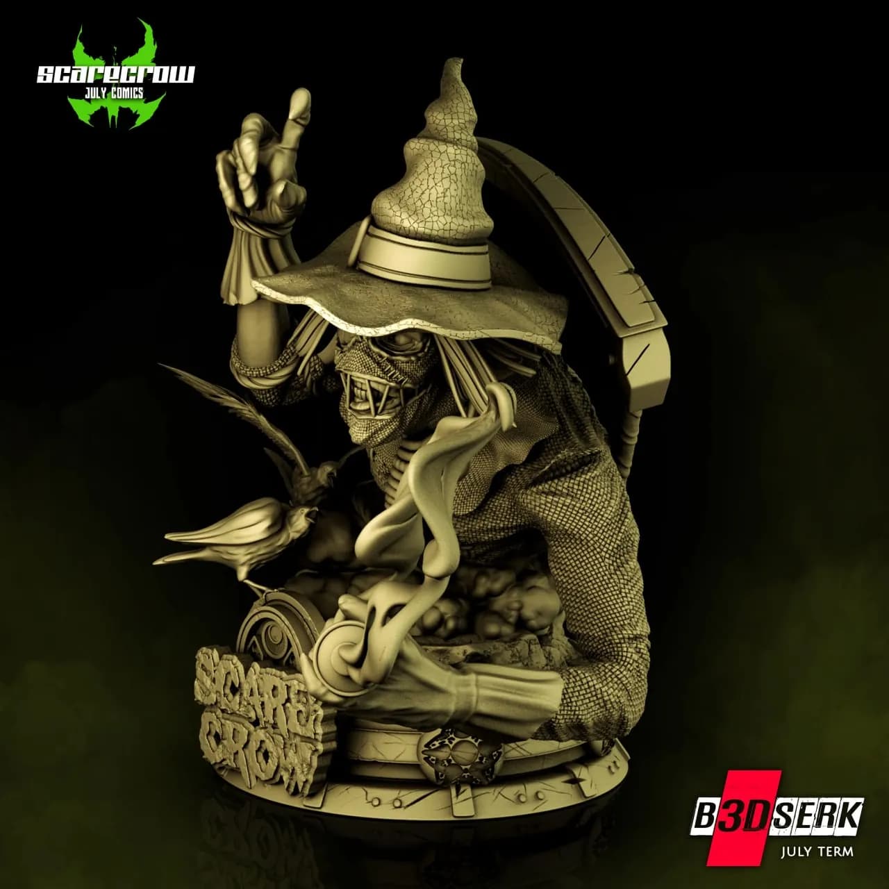STL - Busto del Espantapájaros render 2