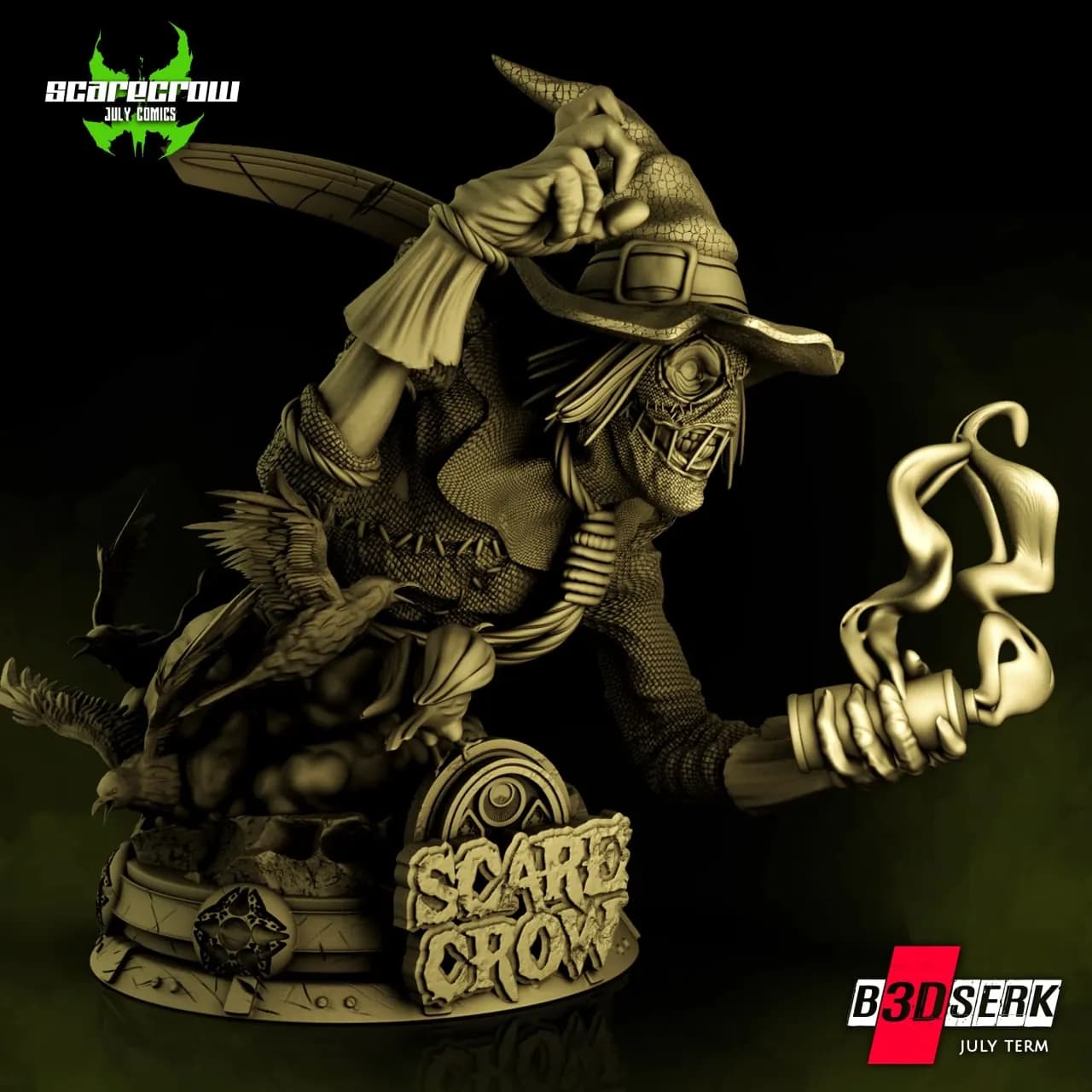 STL - Busto del Espantapájaros render 3