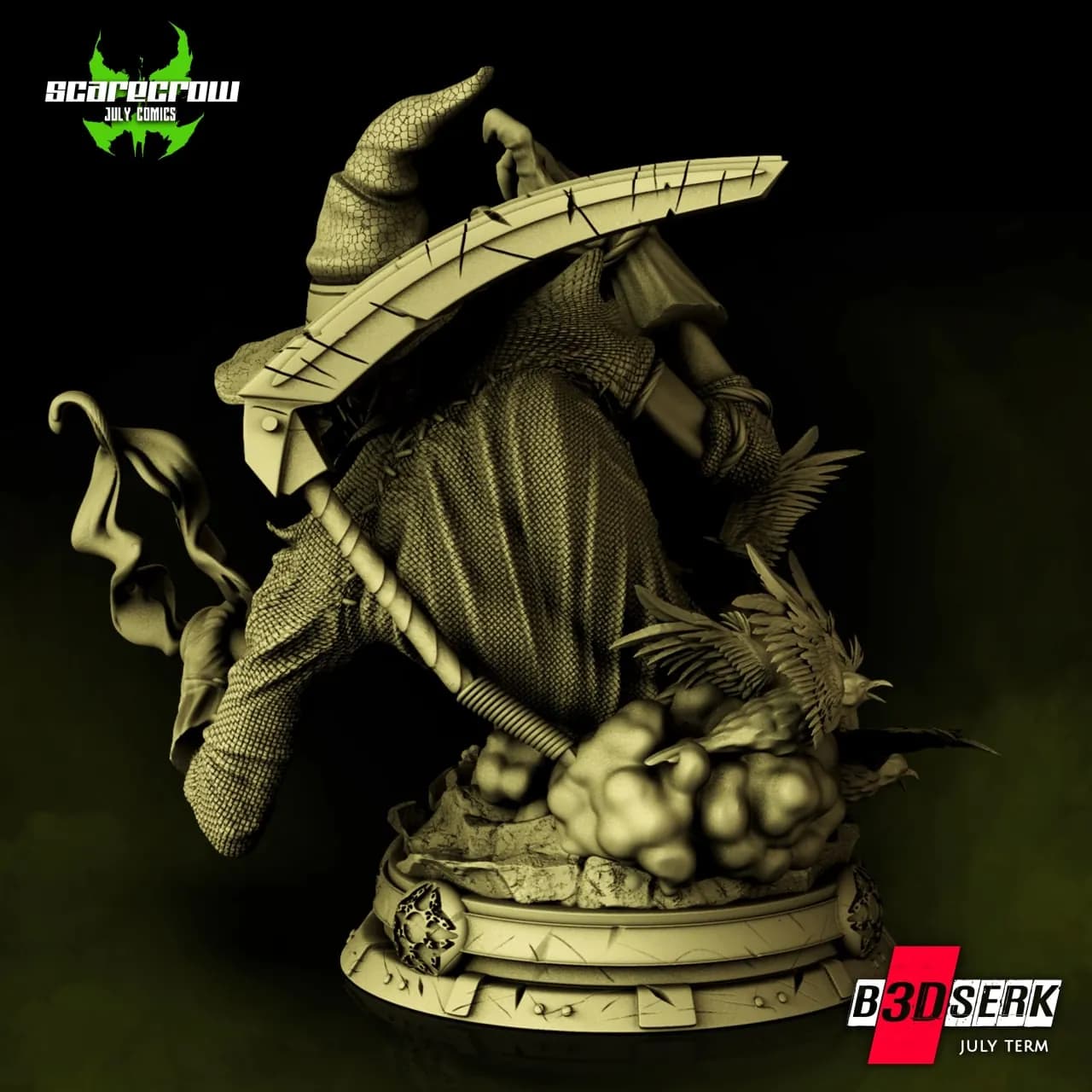 STL - Busto del Espantapájaros render 4