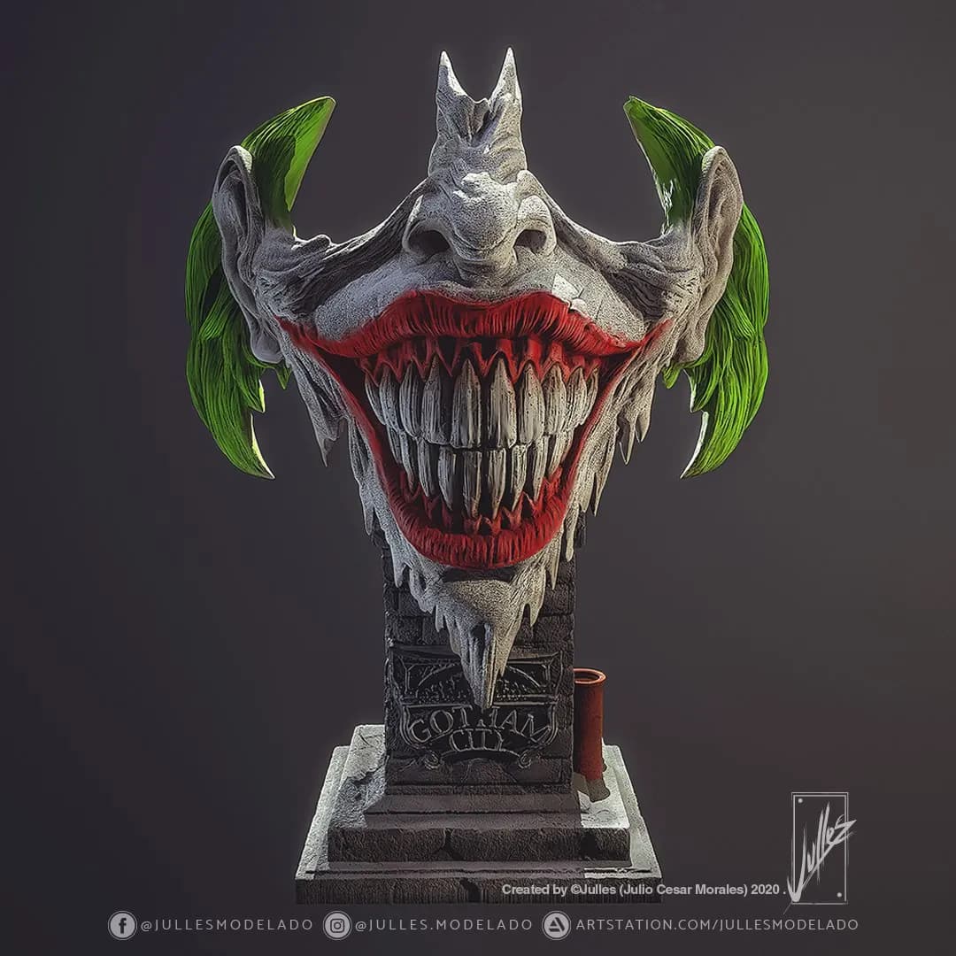STL - Busto del Joker 6