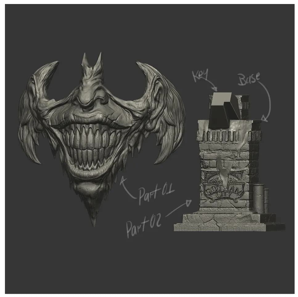 STL - Busto del Joker 8