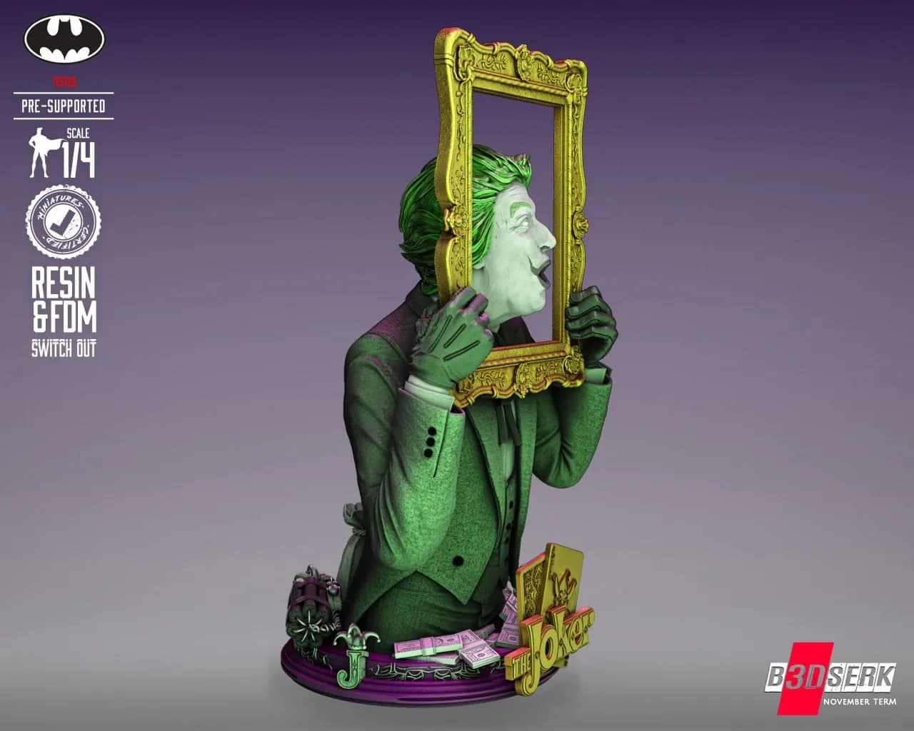 STL - Busto del Joker de Romero