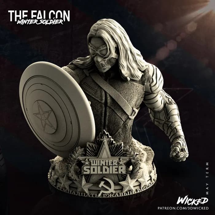 STL - Busto Del Soldado De Invierno