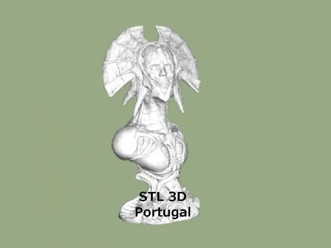 STL - Busto demoníaco aterrador
