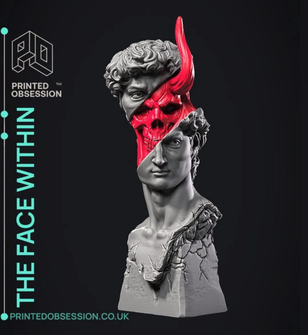 STL - David Demonic Bust