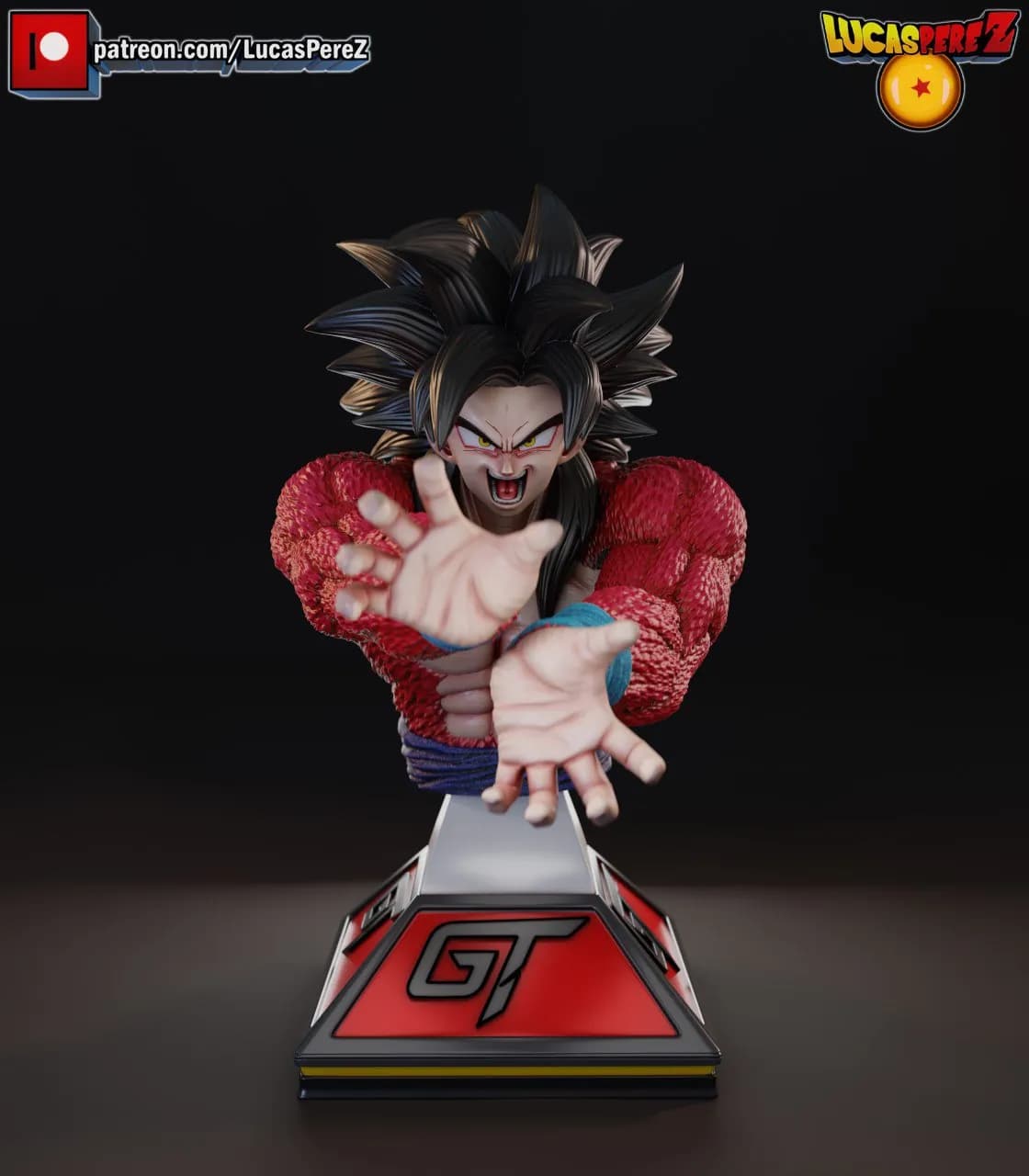 STL - Busto Goku SSJ4