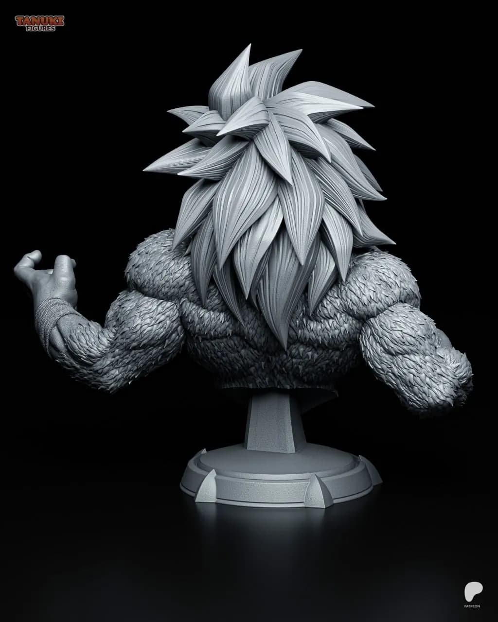 STL - Busto Goku SSJ4 2 render 3