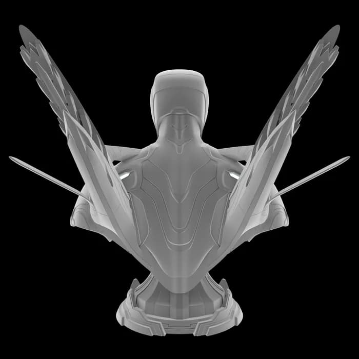 STL - Busto Iron Man Mark 50 render 3
