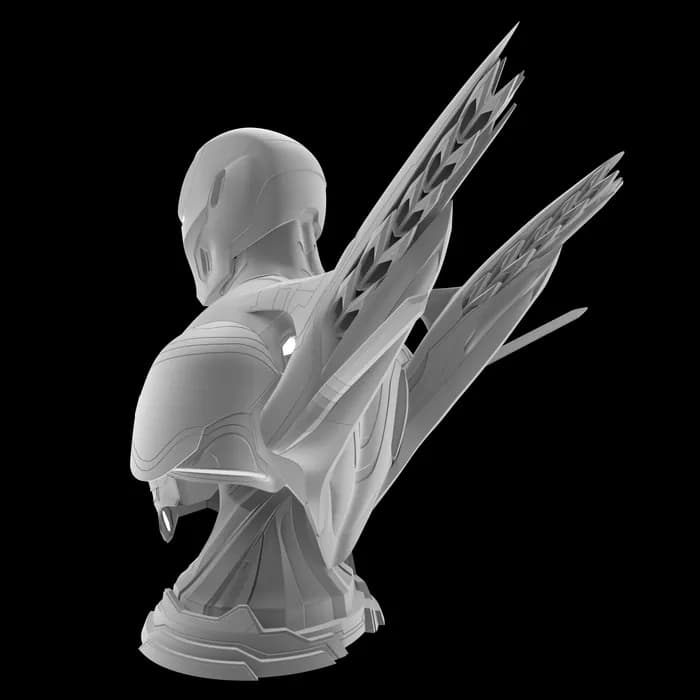 STL - Busto Iron Man Mark 50 render 4
