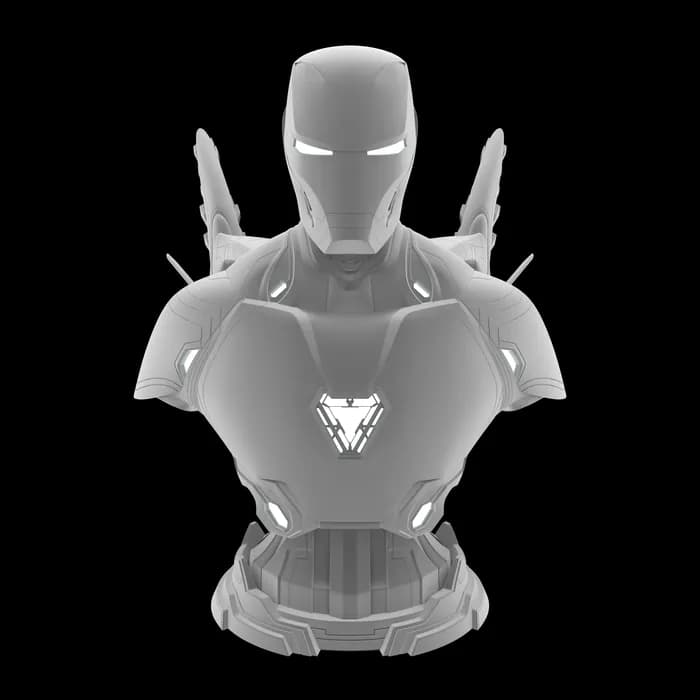 STL - Busto Iron Man Mark 50 render 5