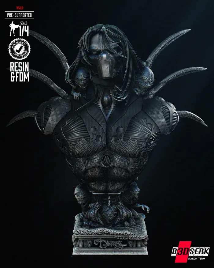 STL - Busto Oscuro Impresionante render 3