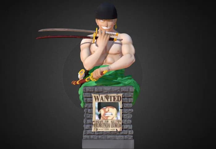 STL - Busto Roronoa Zoro