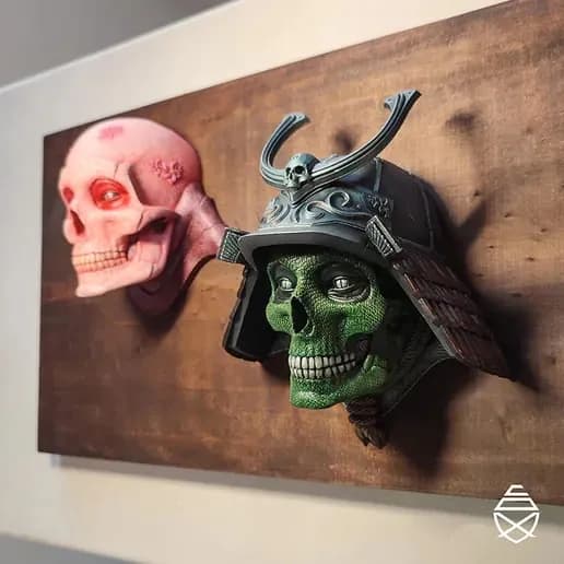 STL - Busto Samurai Calavera