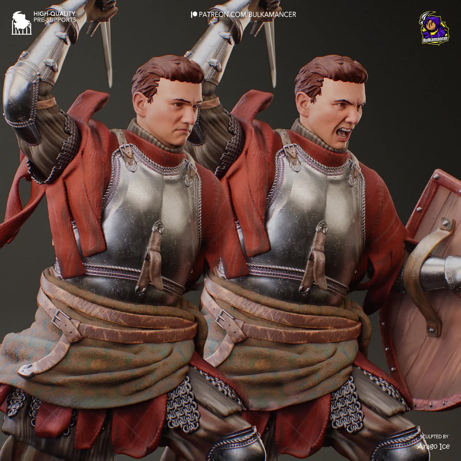 STL - Caballero de Skalitz render 5