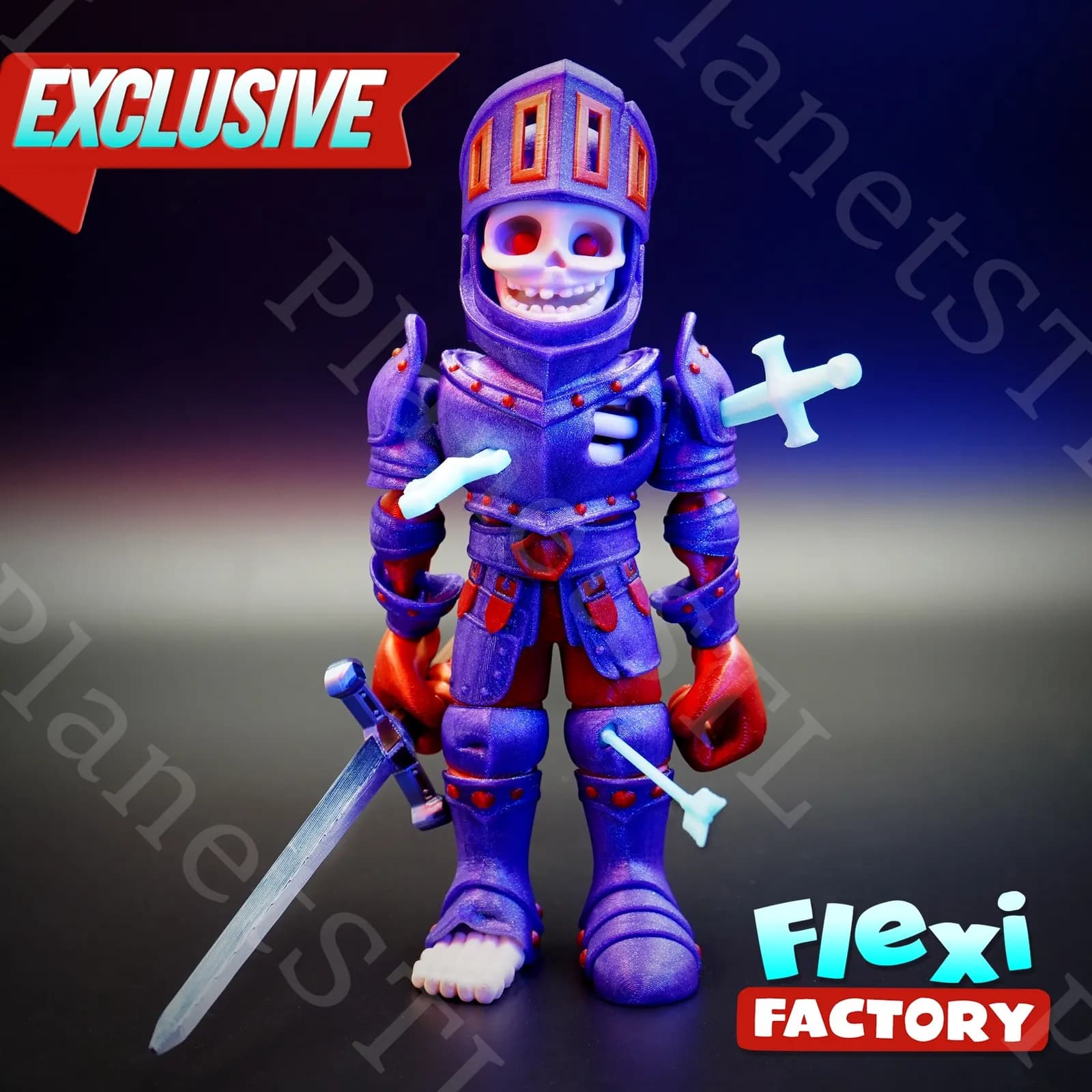 STL - Caballero esqueleto flexible