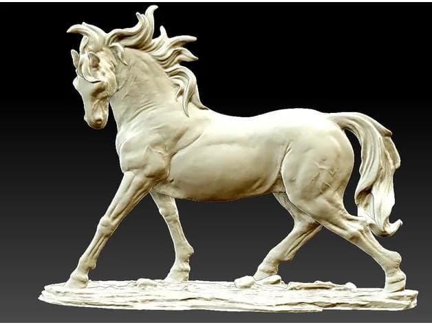 STL - Caballo Elegante render 2