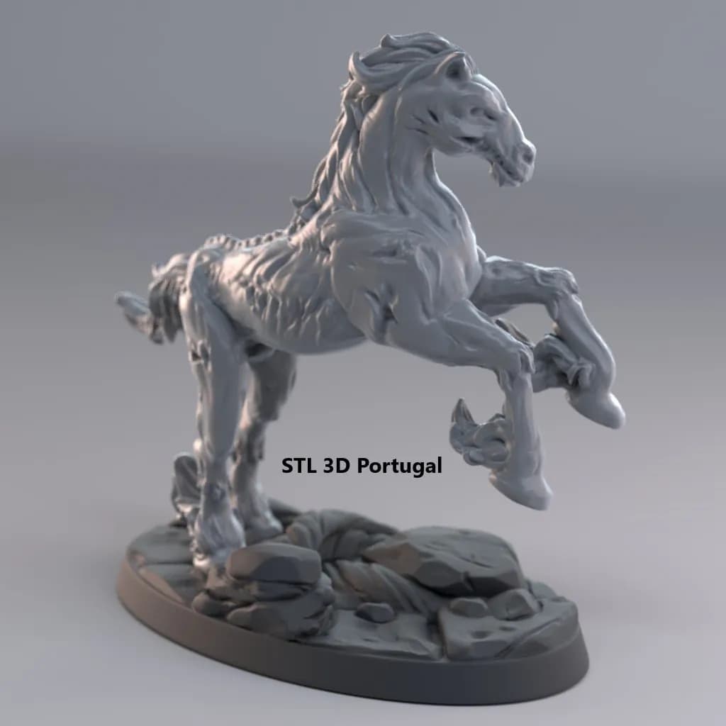 STL - Caballo Pesadilla Impresion 3D