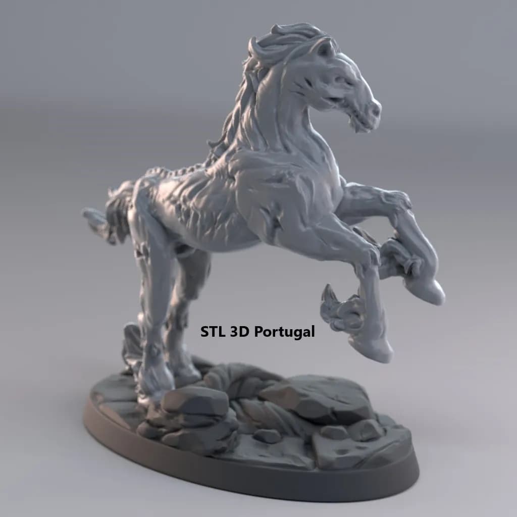 STL - Caballo Pesadilla Impresion 3D