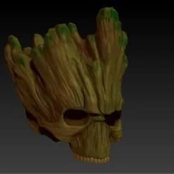 STL - Cabeza de Groot estilo Calavera