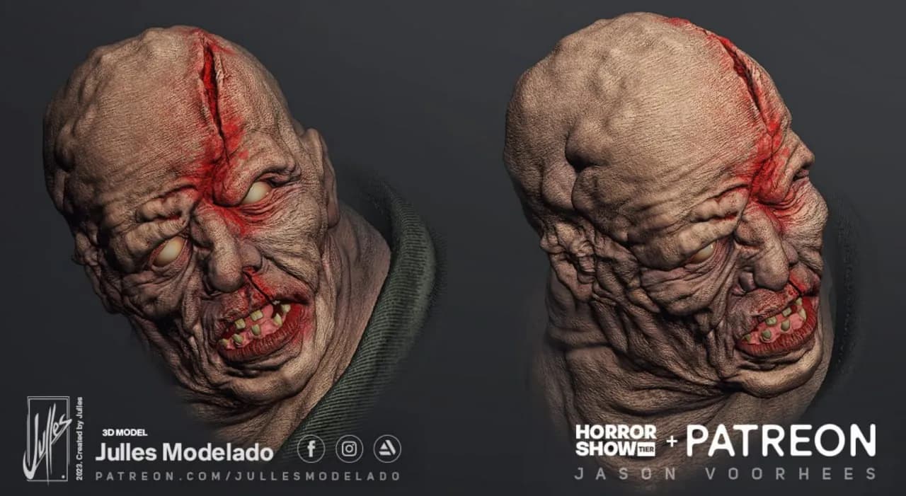 STL - Cabeza de Jason Voorhees