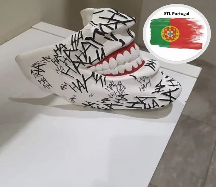 STL - Cabeza de Joker con risas render 2