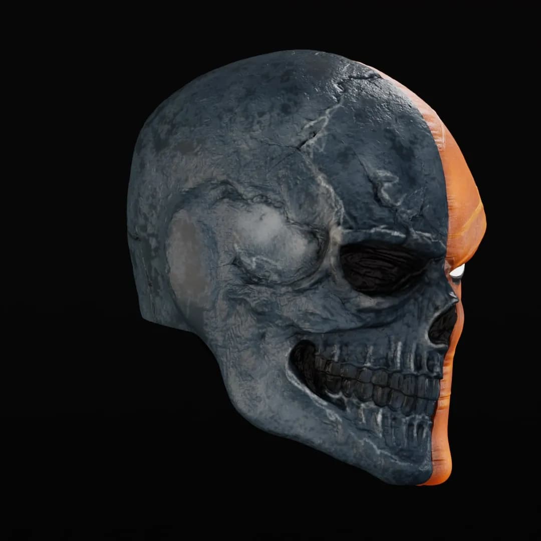 STL - Cabeza de personaje caricaturesco render 4